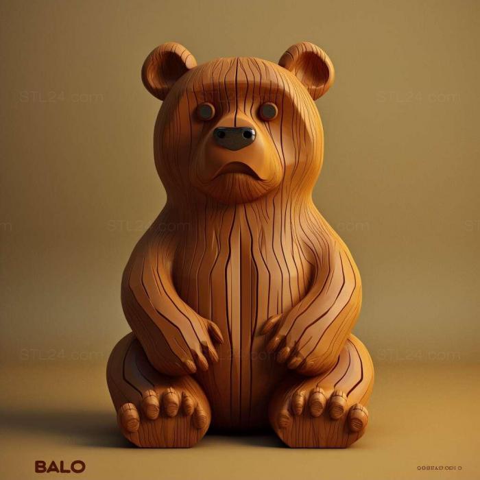 Nature and animals (st Baloo 3, NATURE_5943) 3D models for cnc
